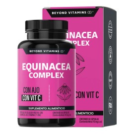 Equinacea Complex Con Ajo Y Vitamina C Beyond Vitamins  Betaglucanos Funcionales  Quercetina, Aguaje Y Zinc  Vitaminas Mujer  Hombre - 60 Caps        