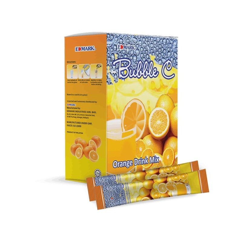 Generic Edmark Bubble C Instant Orange Drink - Natural Vitamin