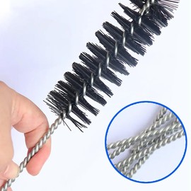 YehVeh 3 Pack Carbon Dirt Cleaning Brush Carburetor Cleaner Car Engine Air Inlet Tool Kit Long Nylon Brushes Drill Attachment for Auto Carbon Deposit Combustion Chamber Cylinder