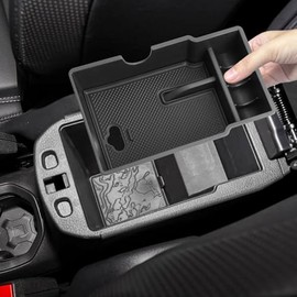 Compatible con Jeep Renegade 2015-2025 y Fiat 500X 2015-2025 Organizador de consola central, reposabrazos de almacenamiento para accesorios Jeep Renegade