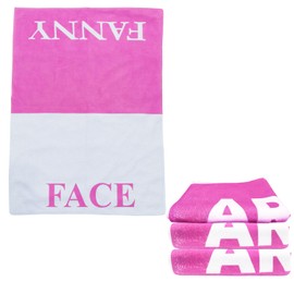 FANNY FACE TOWEL wipes Ladies Gift For Her Birthday Mum Girlfriend Wife Novelty Rude Funny Womens 40TH 50TH 50TH Adult Christmas Stocking Filler Secret Santa Sister Boss Idea Present
