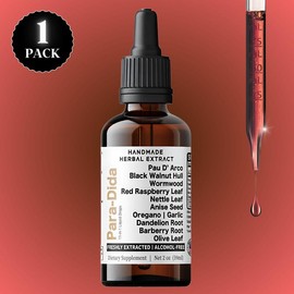 Para Dida Detox Herbal Liquid – Wormwood & Black Walnut Hull Extract for Digestive & Colon Cleanse Support, 2oz Supplement
