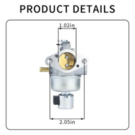 YTH20K46 Carburetor for Husqvarna YTH21K46 YTH20F42T YTA1842 46" Lawn Tractor, Compatible for Kohler Courage 20HP 21HP Engine, Replacement Carb for Lawn Mower & Tractor Models