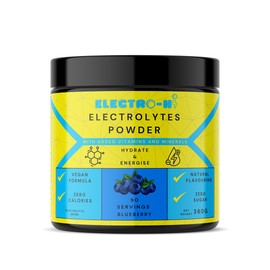 Electro-Hi Electrolyte Powders - Blueberry Flavour Ultimate Hydration with Keto-Friendly, Sugar-Free Formula - Bulk Electrolyte Powder for Optimal Rehydration - 90 Servings