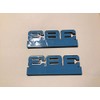 383 Stroker Emblems Black Chrome Pair 4 inches X 1