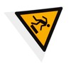 JECOMPRIS Caution Tripping Hazard Sign Safety Floor Decal for Indoor