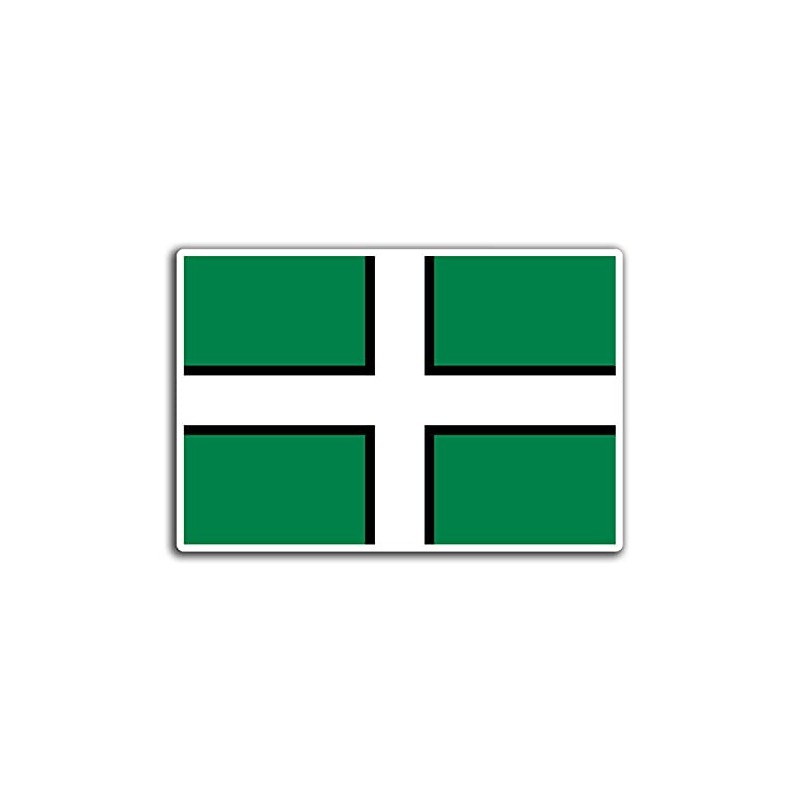 2 x 10cm Window Cling Devon Flag England Vinyl Stickers