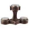 Veronese Germanic Tea Light Holder Mjolnir Thor's Hammer Bronzed 3