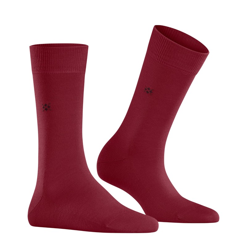 Burlington Bloomsbury Socks Opaque Warming Effect Virgin Wool, Red (Cranberry