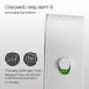 Braun classic analogue alarm clock with snooze and continuous backlight,
