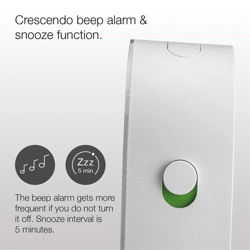 Braun classic analogue alarm clock with snooze and continuous backlight,