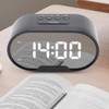 Lancoon Digital Alarm Clock, Mirrored LED Clocks with 2 USB