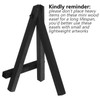 Chuangdi 12 Pieces Black Mini Wood Display Easel, Holder for