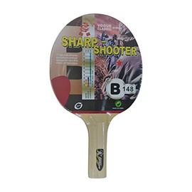 Kounga Giant Dragon Sharp Shooter-1 Star Table Tennis Racket, Red/Black, One Size