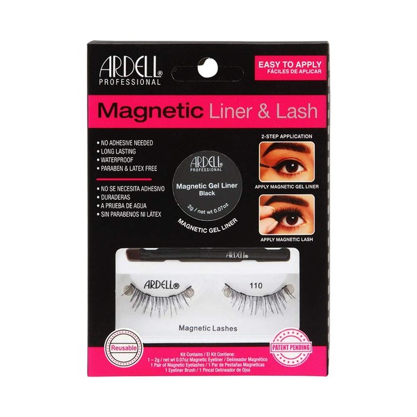 Ardell Magnetic Gel EyeLiner & False Lashes, 110, 1 set