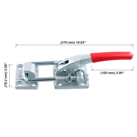 MOUYAT 2 Pack Heavy Duty Toggle Clamp, 7480Lbs Capacity Pull Toggle Latch Clamp with Adjustable Threaded U Bolt, 40380 Self Lock Toggle Clamp Tool for ToolBox Case