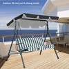 Swing Chair Canopy Replacement, 3 Seater Garden Seat Canopy Cover,