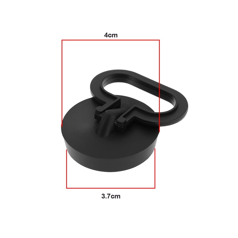 EMSea 4 Pcs Sink Plug with Handle Plastic Replacement Drain