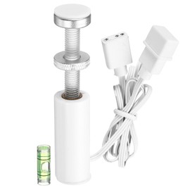 MECCANIXITY Graphics Card GPU Support Bracket, GPU Stand Holder Magnetic Base 49-82mm Adjustable Height Brace for Desktop Video Card with Colorful Light, Aluminum Alloy Silver