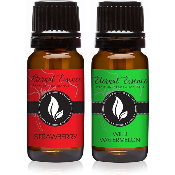 Pair (2) - Strawberry & Wild Watermelon - Premium Fragrance Oil Pair - 10ml