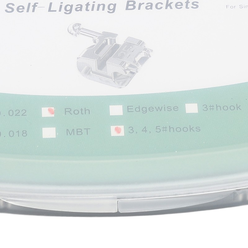 Tooth Bracket Self Ligating High Hardness Rust Proof Compact Polished