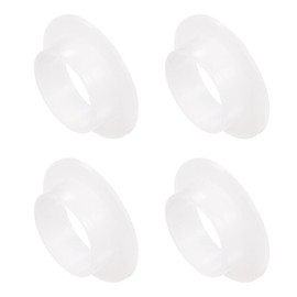 Kozelo 4pcs Nylon Flanged Sleeve Bearings [26mm Inner Diameter x 30mm Outside Diameter x 12mm Length] Nylon Plastic Bushing for Shaft White
