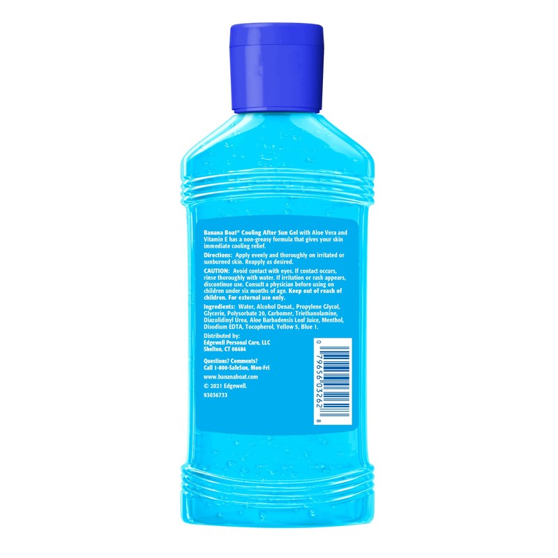 Banana Boat Cooling After Sun Gel, 8oz | Aloe Vera