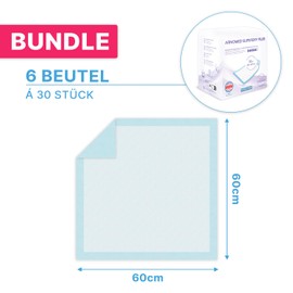 ARNOMED Hospital Pads 60 x 60 cm, 240 x Absorbent Incontinence Pads Disposable Changing Mat for Babies, 5-Layer Cellulose Pads for Bed for e.g. Incontinence, Changing Mat Disposable Use