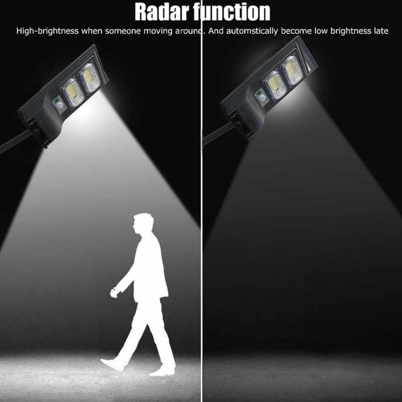 60LED Street Light Highlight Motion Sensor Solar Lamp IP65 Waterproof