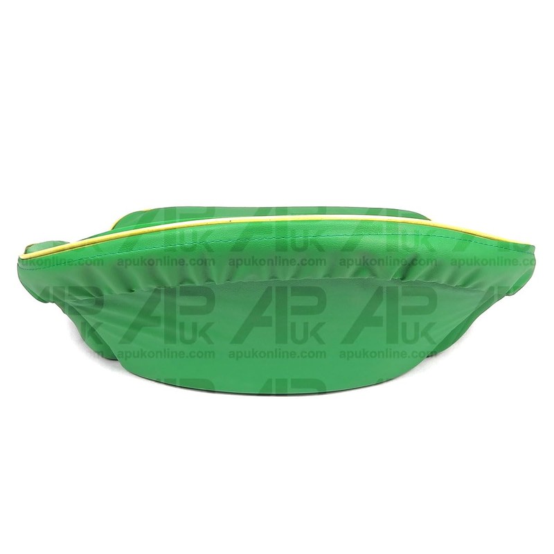 Seat Pan Cushion Light Green + Yellow Trim Piping &