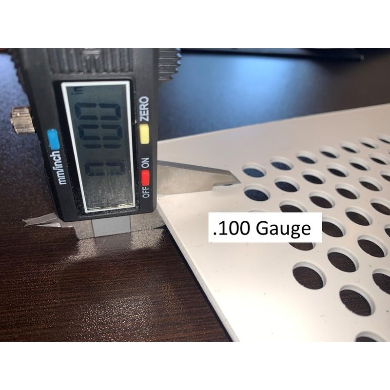 2'x2' White Plastic Perforated Tile with 3/8" Holes (2-Pack)