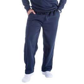 Facitisu Mens Sweatpants Fleece Athletic Open Bottom Workout Pants with Pocket Baggy Drawstring Sweats Pants Gym Joggers Navy 3X-Large
