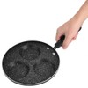 3 Round Holes Non Stick Coating Eggs Frying Pan Home