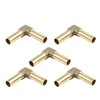 X AUTOHAUX 8mm Brass Barb Elbow 90 Degree Male Thread