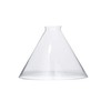 B&P Lamp® Clear Glass Deep Cone Shade with 9 Inch