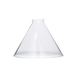 B&P Lamp® Clear Glass Deep Cone Shade with 9 Inch Bottom Diameter and 2 1/4 Inch Top Lipped Fitter
