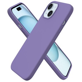 ORNARTO Compatible with iPhone 15 Case 6.1, Slim Liquid Silicone 3 Layers Full Covered Soft Gel Rubber Phone Case, Anti-Scratch Shockproof Protective Cover 6.1 Inch, Amethyst