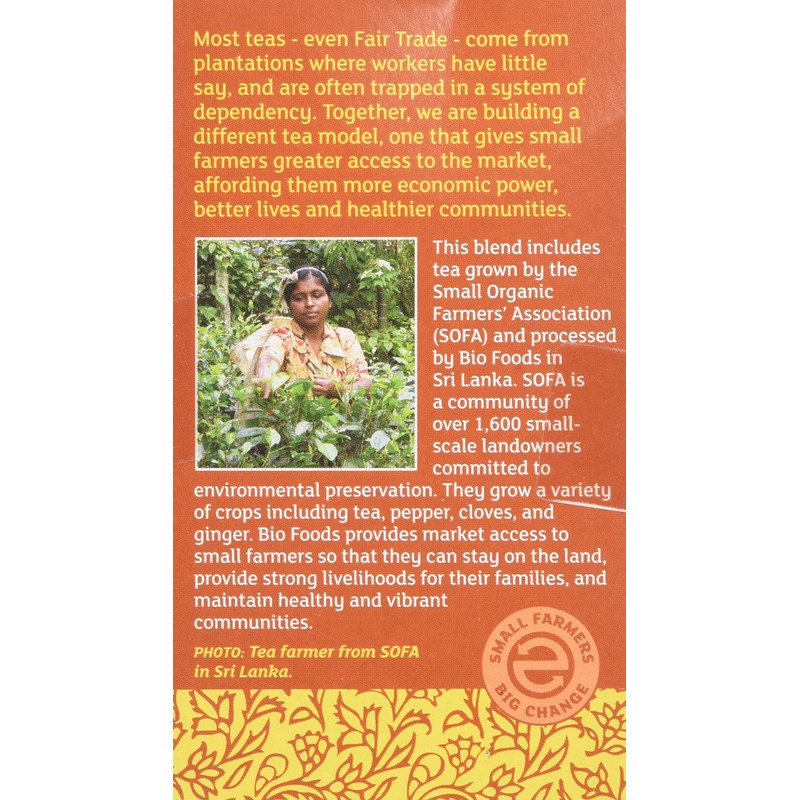 Equal Exchange Organic Chai, 20 Count (Pack of 3)