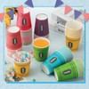 SiliFine 60 Pcs Crayon Paper Cups 8.45 oz Back to
