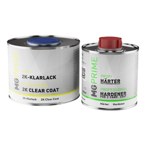 MG PRIME 0.75 Litre 2K Clear Varnish Car Paint High-Gloss