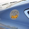 Garfield I'm Not Lazy Automotive Car Refrigerator Locker Vinyl Circle
