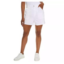 Gloria Vanderbilt Utility Short Woman - Shorts for Women Trendy (White, XL), X-Large