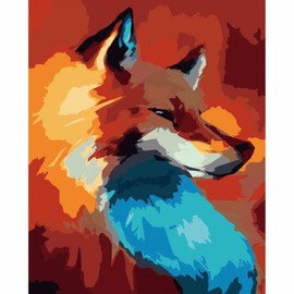 FILASLFT Fox Paint by Number for Adults, Paint by Numbers Animal, Paint by Number Kits for Home Fashion Style Interior Decoration 16 * 20Inch.