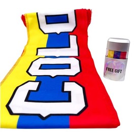 LESLIE BOULES Colombia National Team Fans Soccer 2 Piece Kit Copa America Scarf & Body Paint Stick