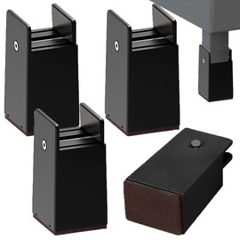 DEWEL Extension Set 4 Pieces Table Legs Extension Desk Height Adjustment 0mm~50mm Width Adjustment Desk Height Adjustment Height 5cm·10cm Height Increase Table Leg Stand