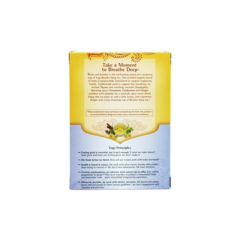 Yogi Tea Breathe Deep Herbal Tea 1.12 Ounces