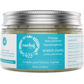 Mom Leaf - Crema Anti-Estrías - Natural - Sin químicos - Estrías embarazo - Crema Estrías - Contenido 90ml. (3.04oz) - Crema Estrías Embarazo