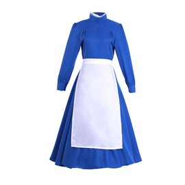 RocailleCos Sophie Hatter - Disfraz de mujer para cosplay de Sophie Maid Blue Dress Traje (Sophie, XXL)