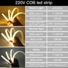 Xunata COB LED Strip, 220 V 288 leds/m Super Bright