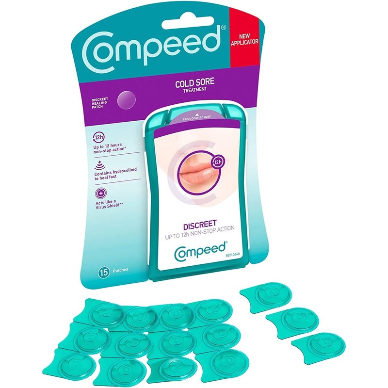 Compeed Cold Sore Discreet Healing Patch, 15 Count (Pack of